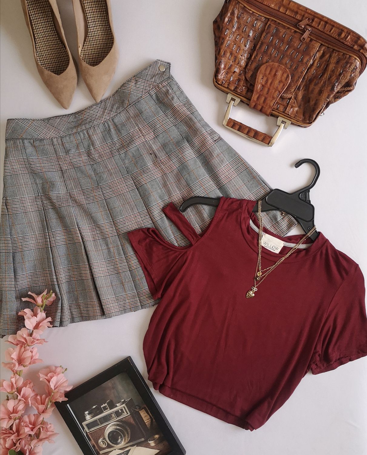 BLUSA CORTA Y FALDA CON PALETONES ⚓