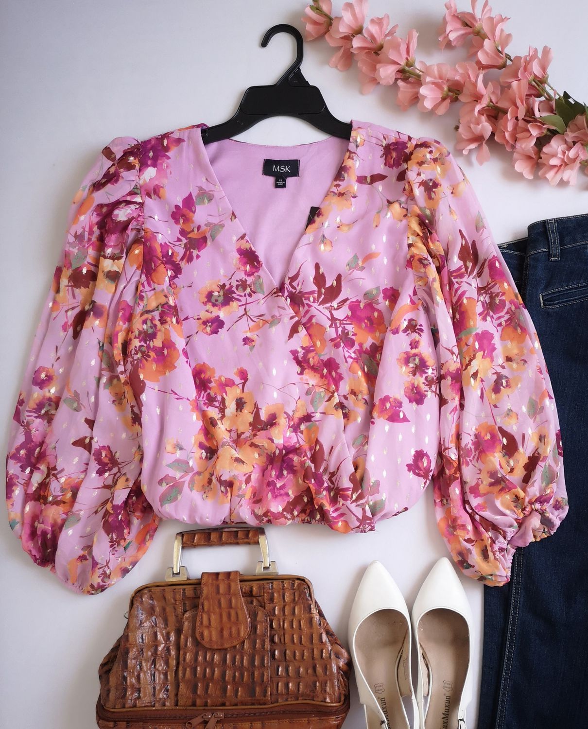 BLUSA NUEVA MANGAS BOMBACHAS