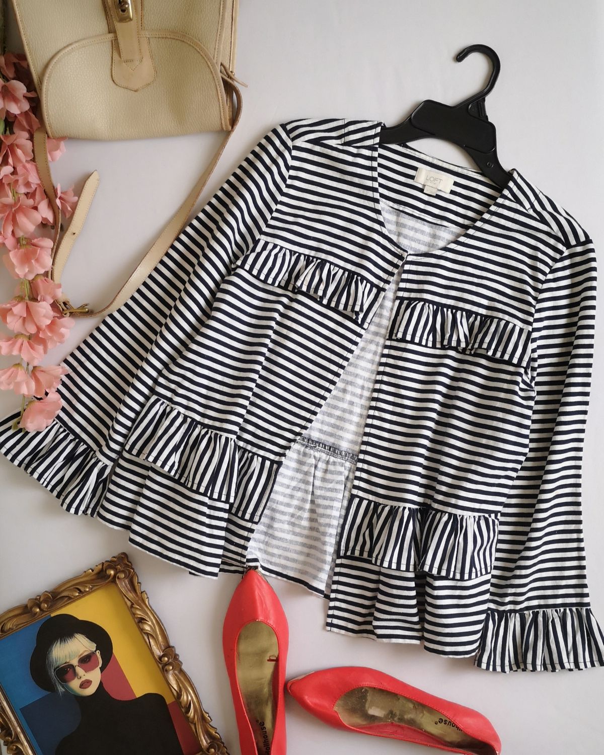 CHAQUETA DE LINO CON OLANES ❤️