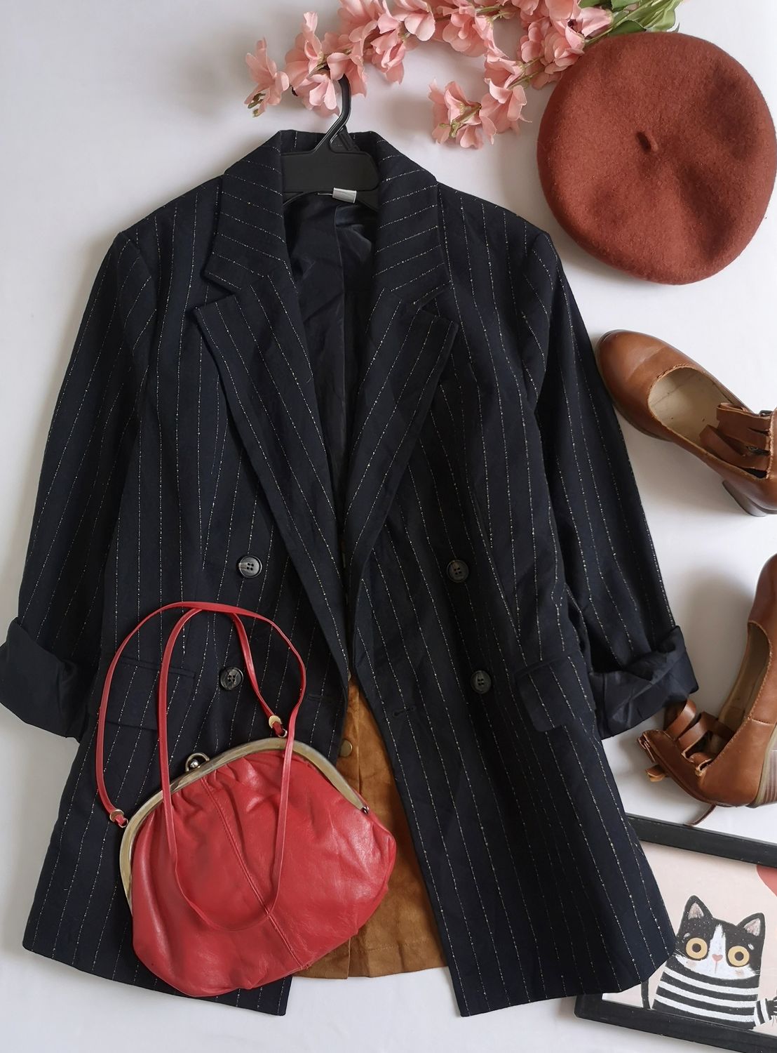 BLAZER TIPO OVER SIZE TRASLAPADO