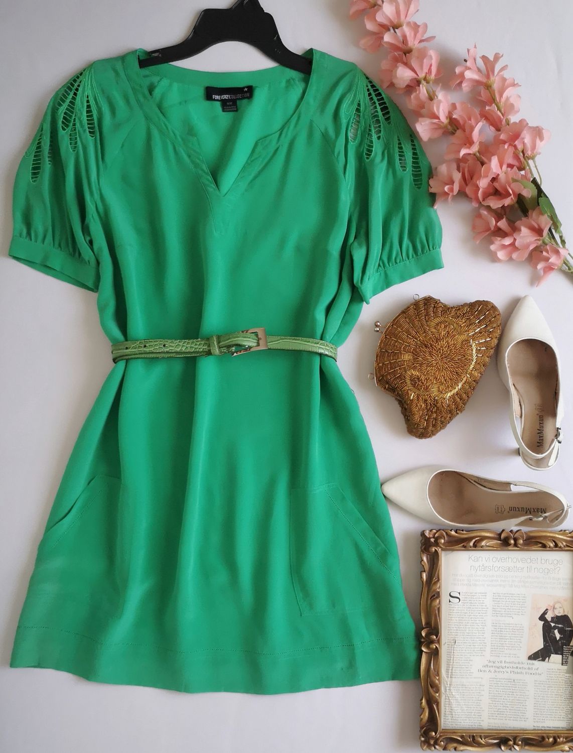 VESTIDO DE SEDA INCLUYE CINCHO