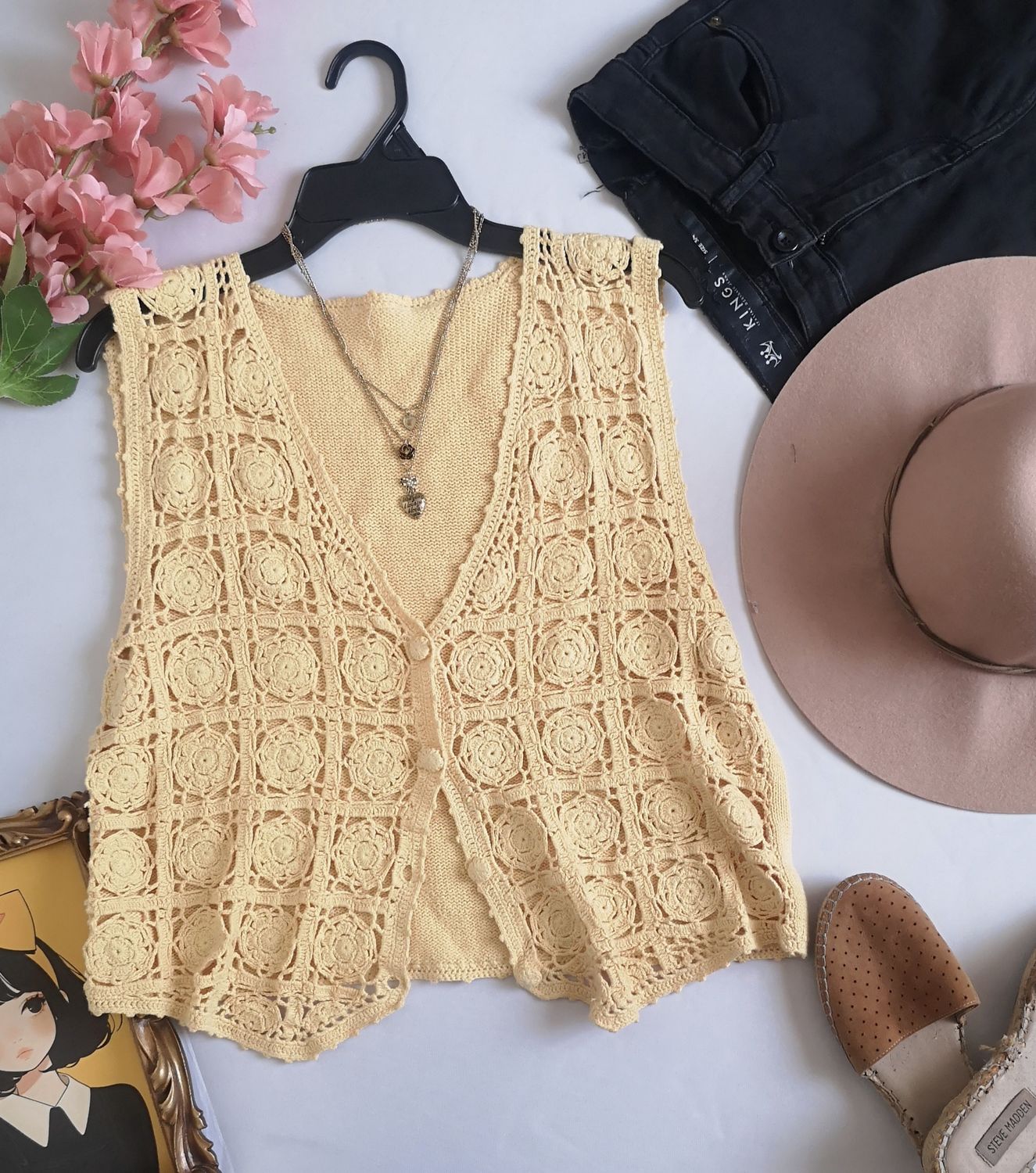 CHALECO TIPO CROCHET