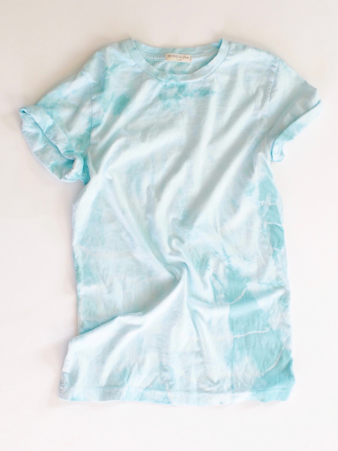 teal dyed tee