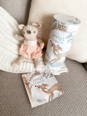 forest fawn knit doll gift box