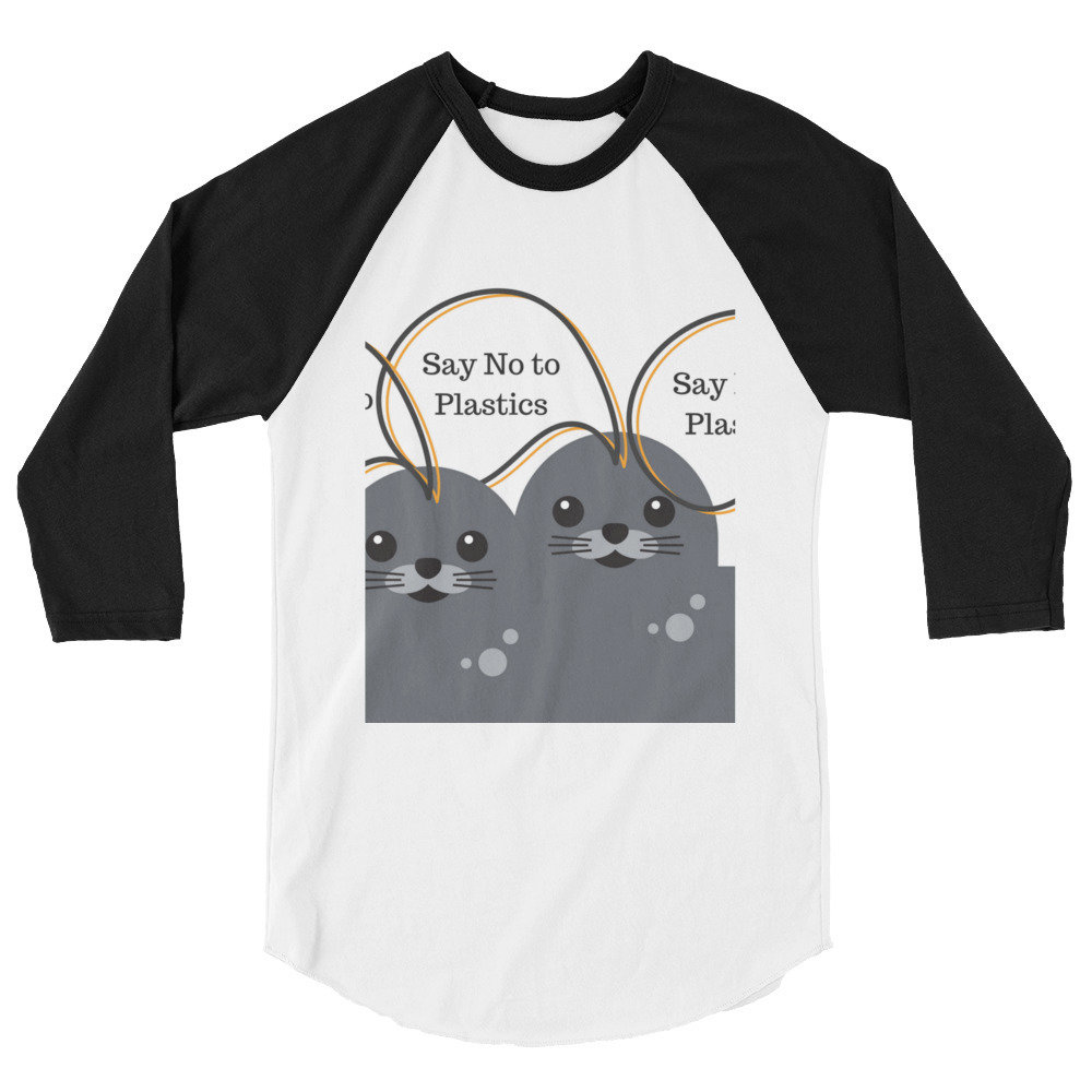 Seals Say No Unisex 3/4 sleeve shirt