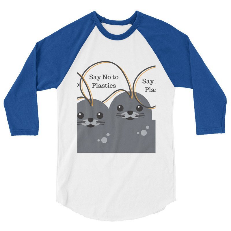 Seals Say No Unisex 3/4 sleeve shirt