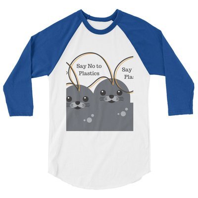 Seals Say No Unisex 3/4 sleeve shirt