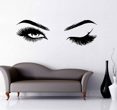 3D wall decor-eyelash beauty salon 3D decoration-beautiful Face 