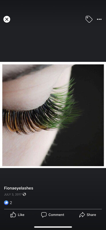 5D D 11 0.10 Pre Handmade Russian Volume Fans Green Ombré Fans