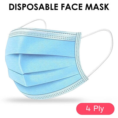 4-Ply Disposable Face Mask Anti-dust Tool For All People