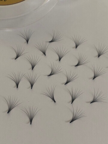 pre hand fans ( A Box of 500 Fans) 8D D curl 19mm 0.05