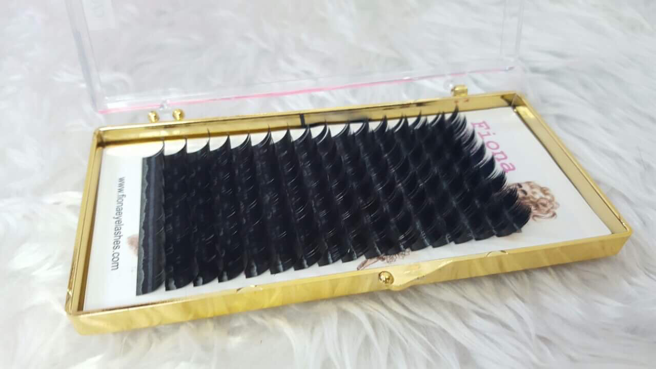 Individual premium silk lash tray black rose 3 sizes blending ( 10-11-12) C 0.05