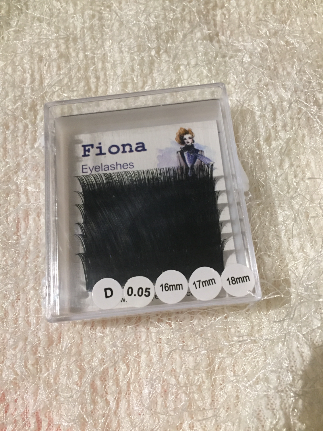 Mini individual lash mixed tray 16 17 18mm 0.05 D curl