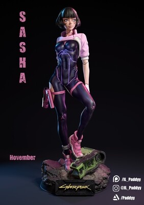 Sasha figure From Cyberpunk Edgerunners