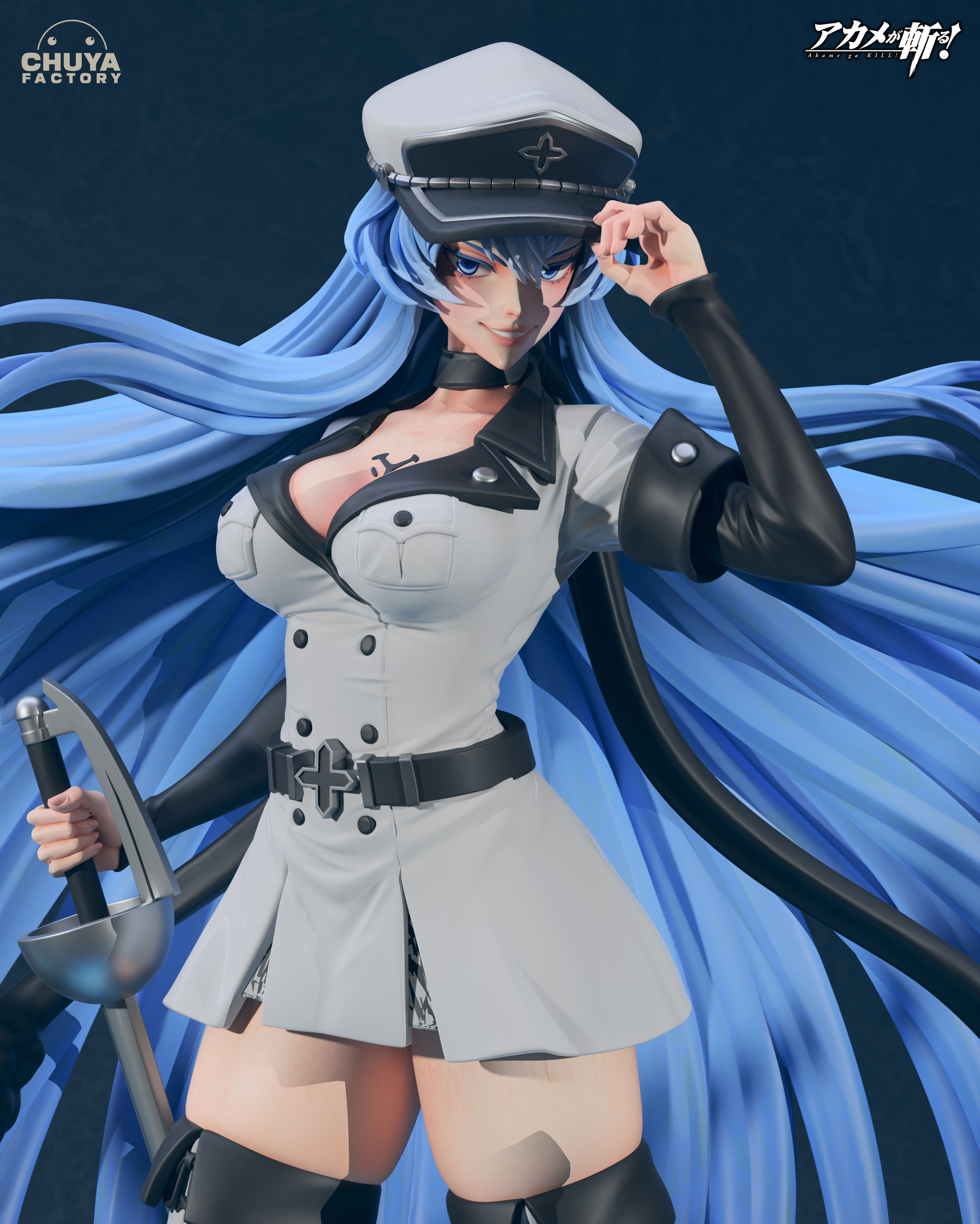 Esdeath Resin Figur / Statue verschiedene Größen - Bild 9 von 9