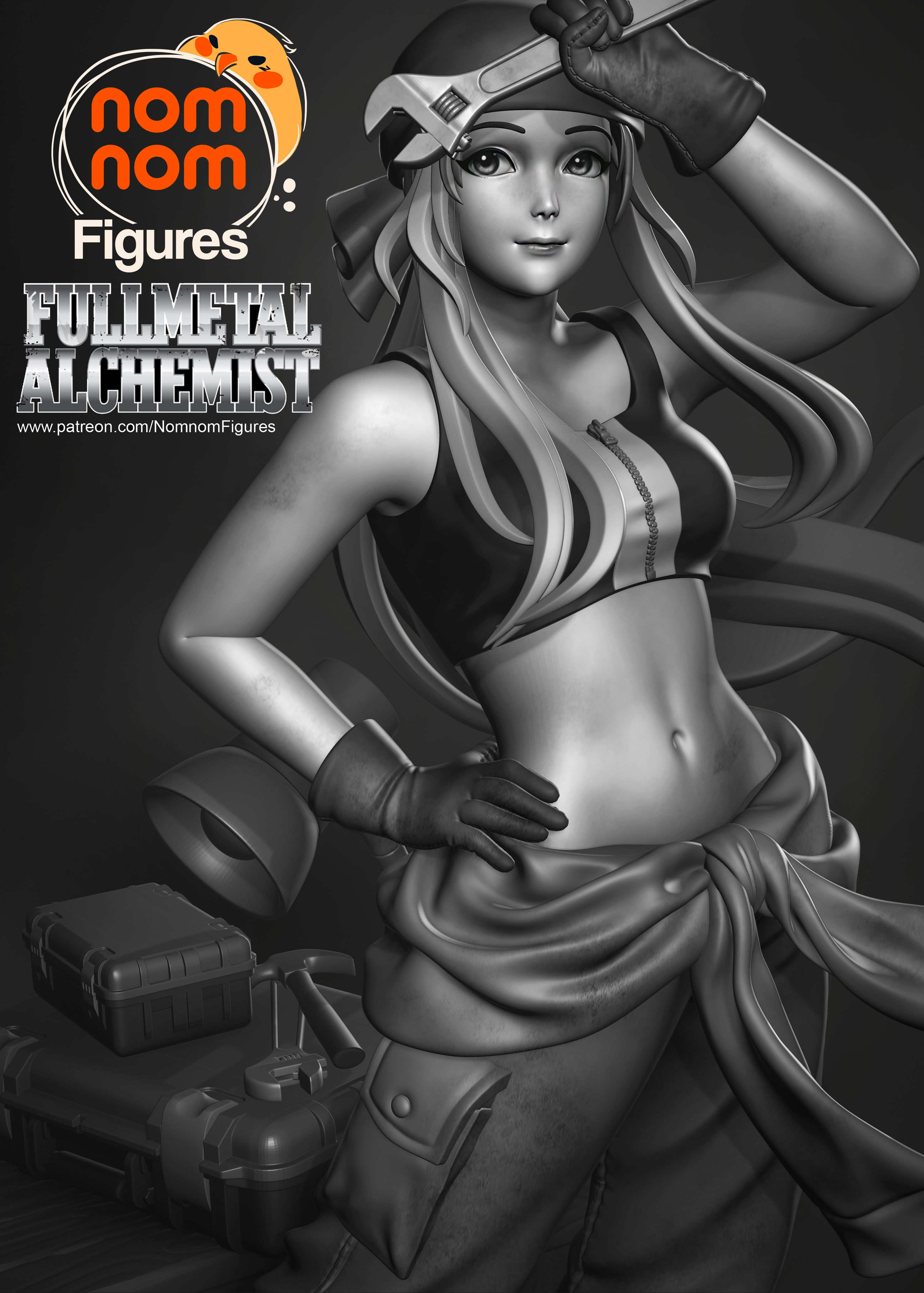 Winry Rockbell Statua in Resina varie Taglie - Foto 10 di 10