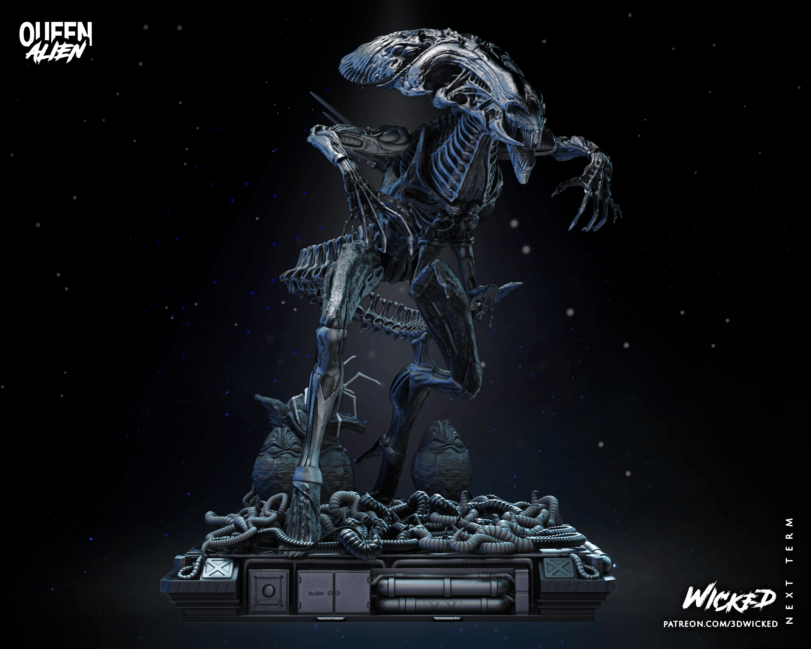 Alien Queen Harzfigur / Statue verschiedene Größen - Bild 8 von 8