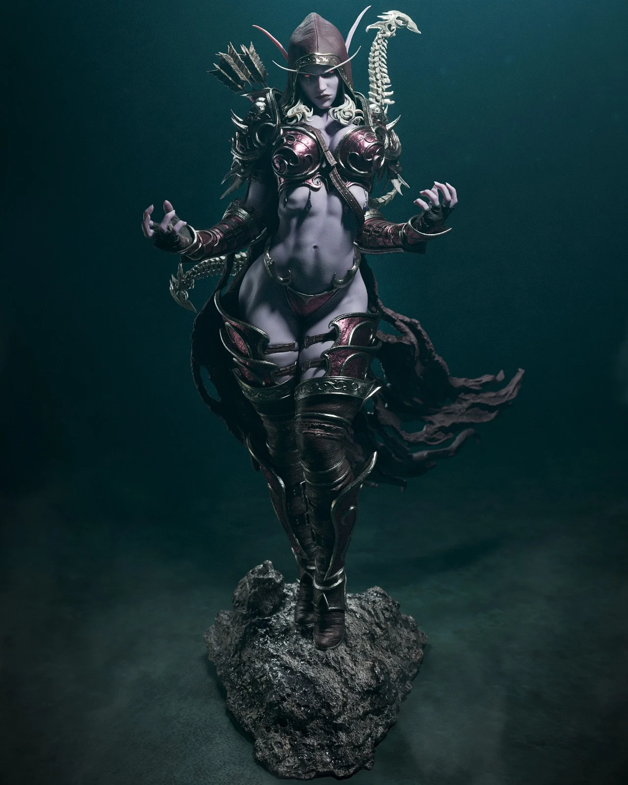 Sylvanas Resin Figure / Statue various sizes - Picture 5 of 10