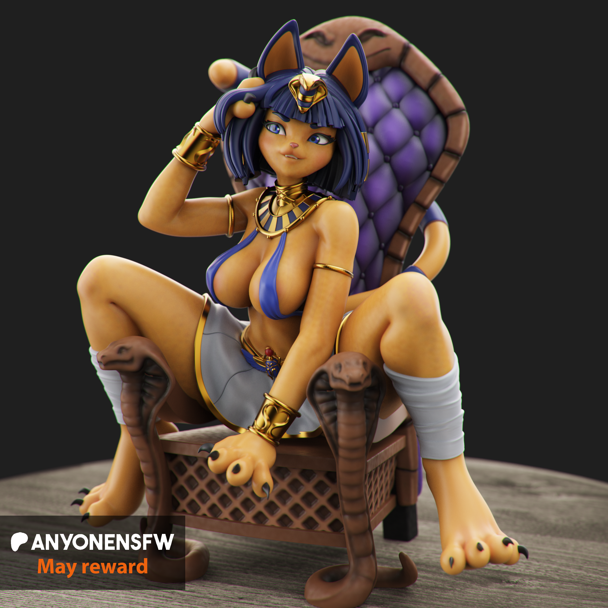 Statuina/Statua Ankha varie misure - Foto 4 di 9