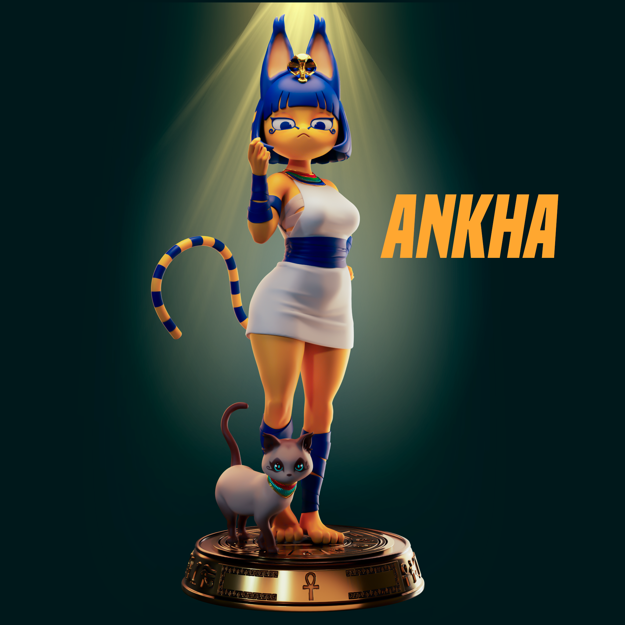 Ankha Figur / Statue verschiedene Größen - Bild 5 von 10