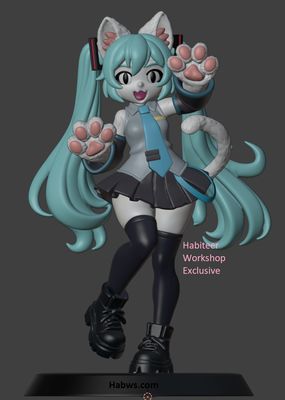 Catsune Miku Figure / Statue various sizes