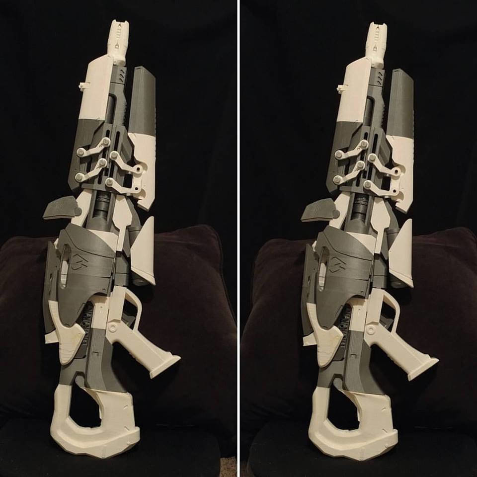 Transforming 3d printed Widowmaker rifle
