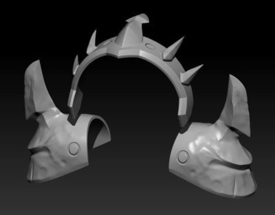 Destroyer D.VA Shoulders 3D Printed