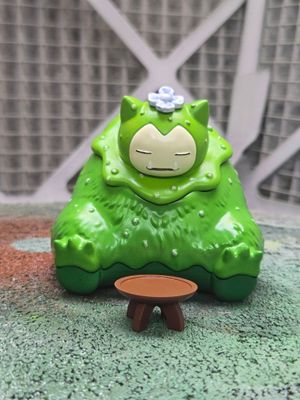 Mosslax Moss covered Snorlax Resin Figure with secret storage in various sizes