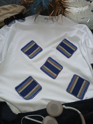 Royal Spark White Tee