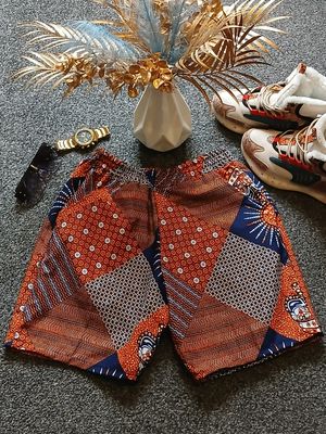 VibeKra Ankara Unisex Summer Short