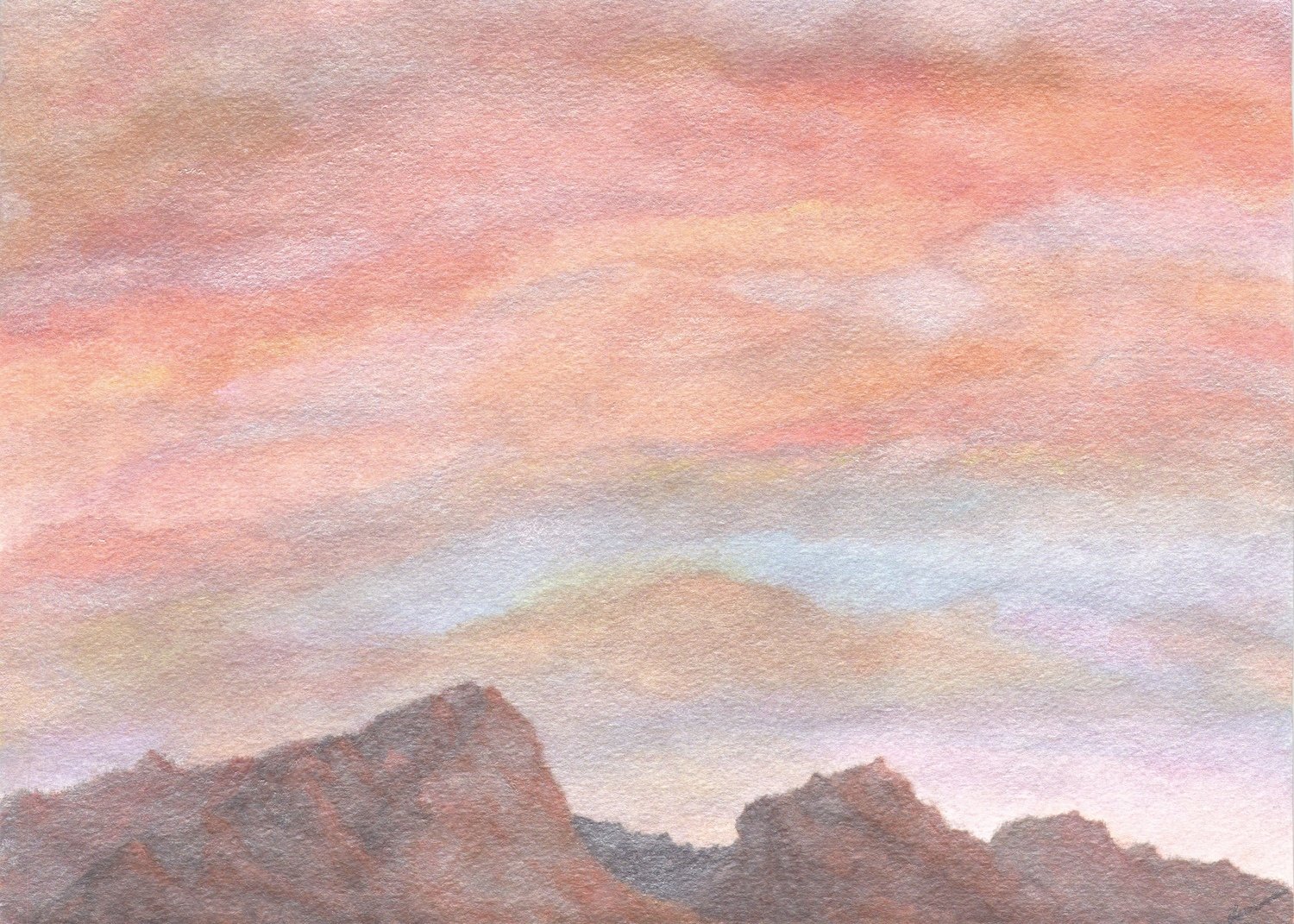 "Desert Sky" -  Signed 10" x 8" Print