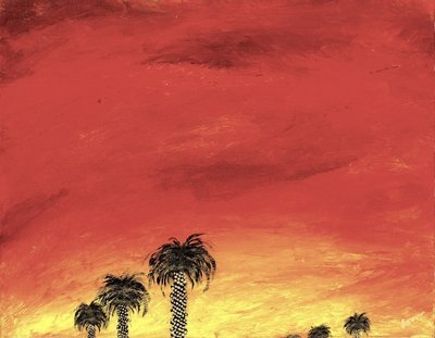 "Desert Celebration" -  Original Painting Matted