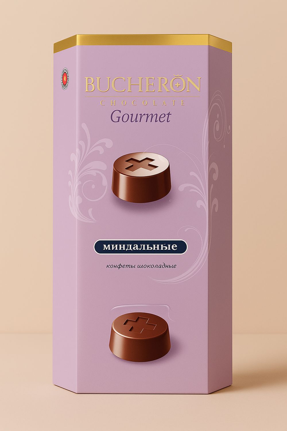 Boucheron Gourmet chocolate candy with almond flavour 130 g