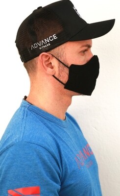 FACE MASK - UNISEX ADULT, BLACK