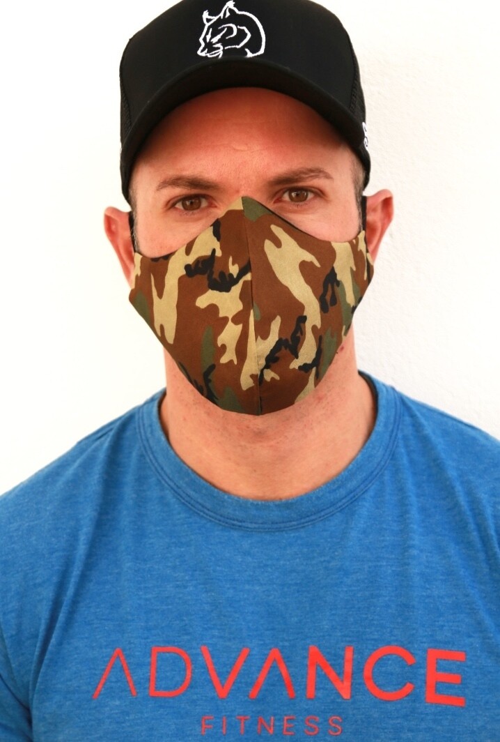 FACE MASK - MENS, CAMO
