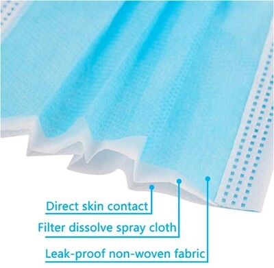 MEDICAL FACE MASK - DISPOSABLE, 10 PACK