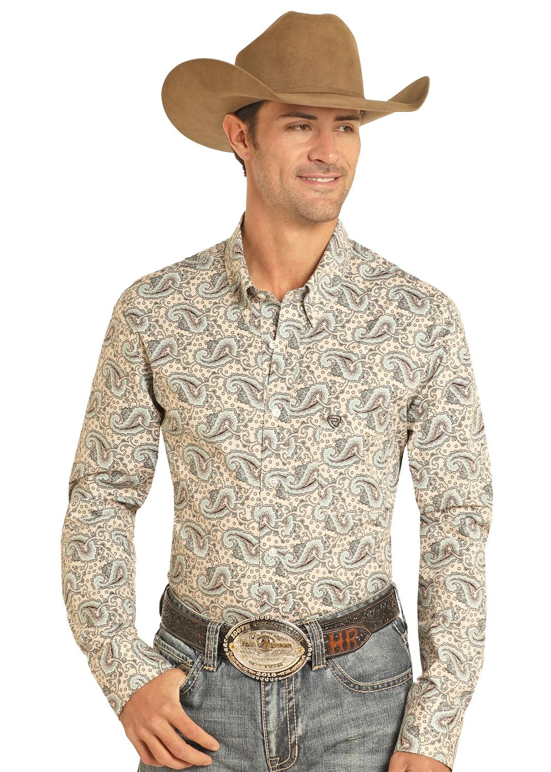 Levantine Men Men's Western Button Down - Paisley - Home Page - AHS Western Wear and ...