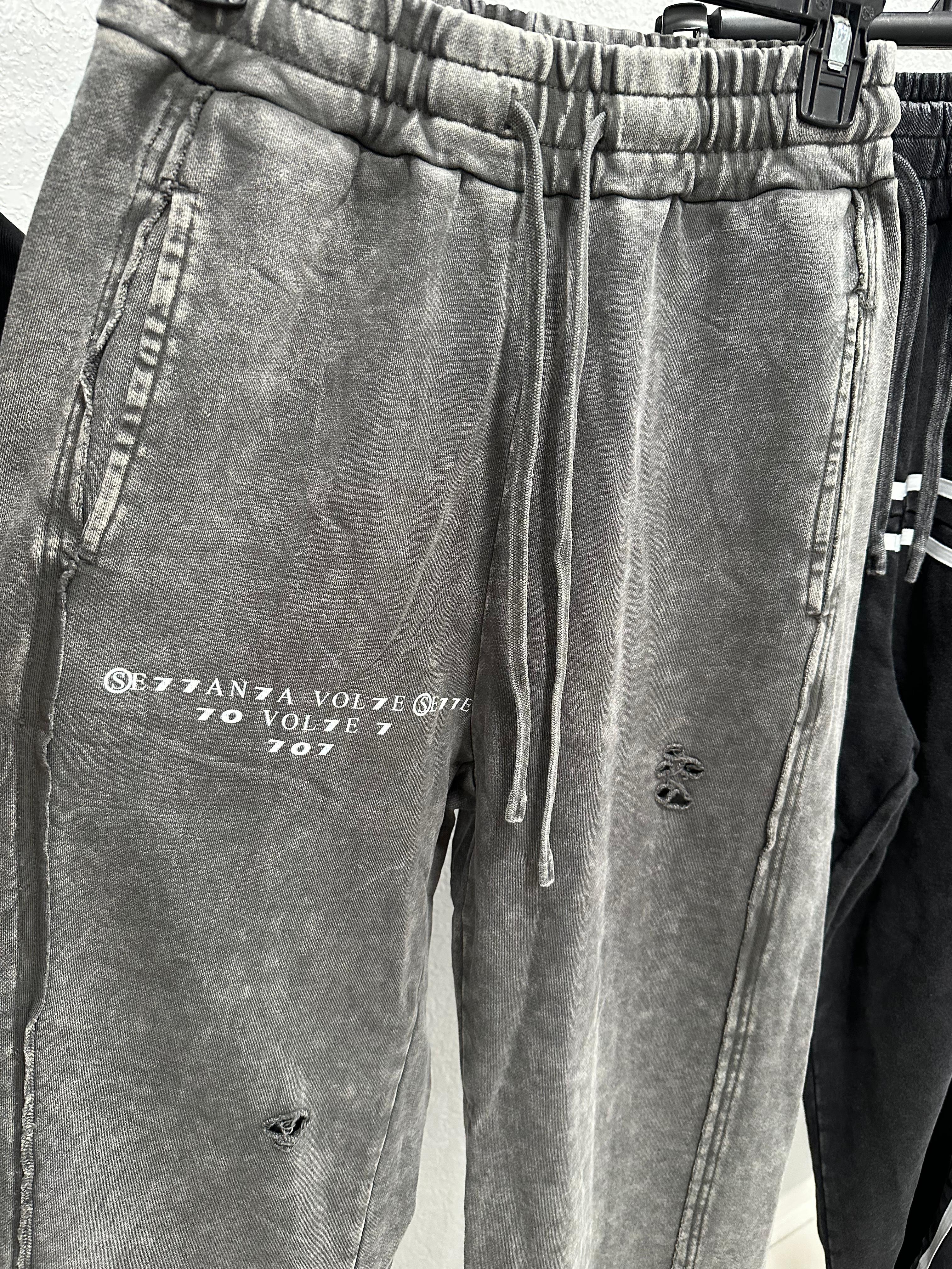 Distressed Washed Sweatpants