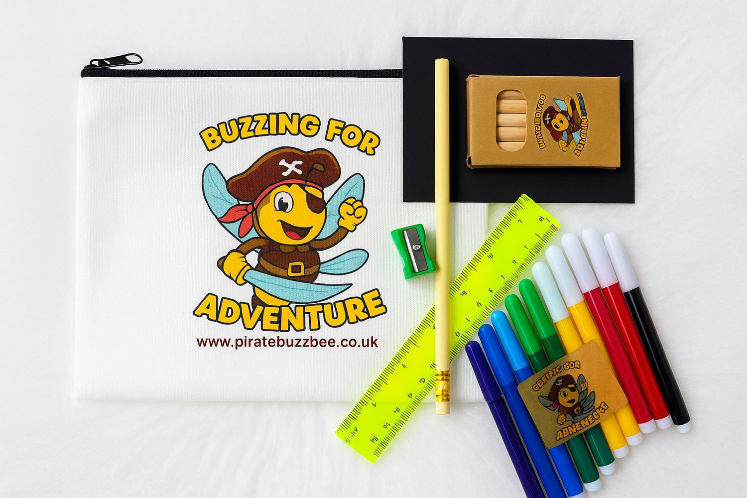 Buzzing for Adventure Pencil Case (full)