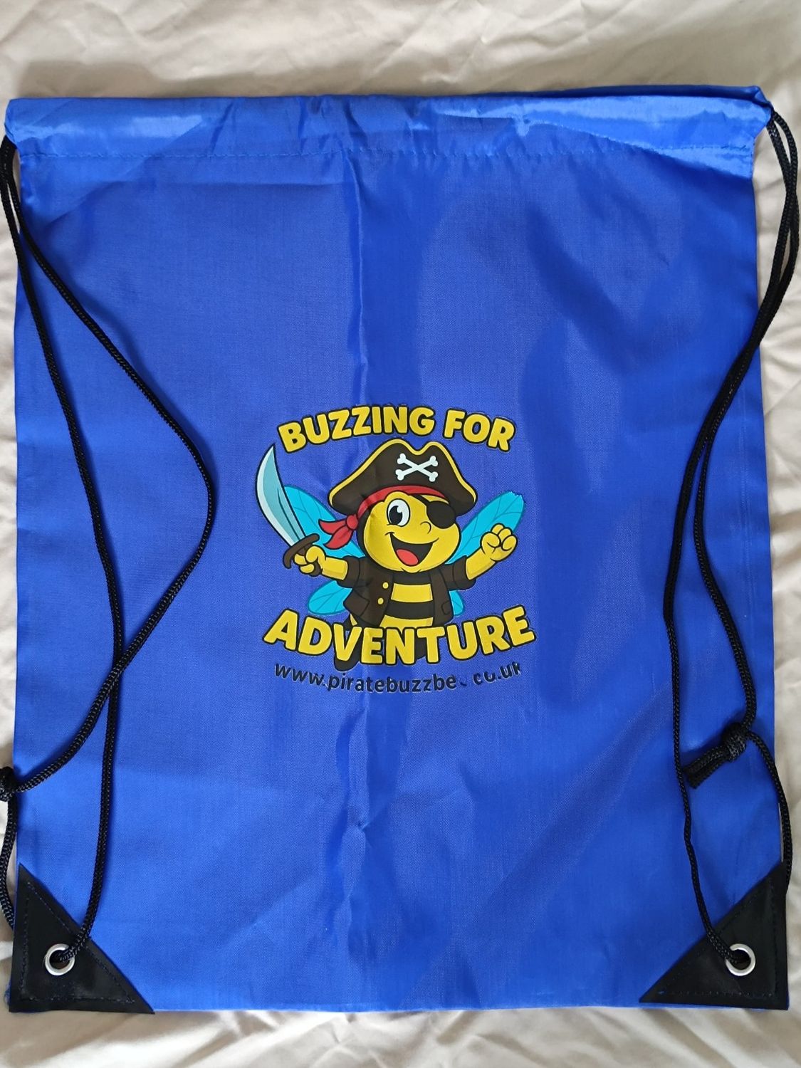 Pirate Buzzbee “Buzzing for Adventure” Drawstring Bag
