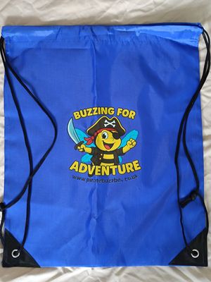 Pirate Buzzbee “Buzzing for Adventure” Drawstring Bag