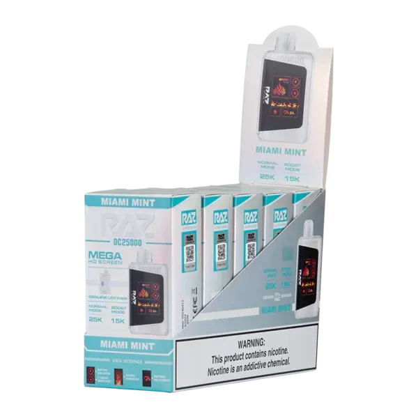 RAZ LTX MIAMI MINT 25000 PUFFS