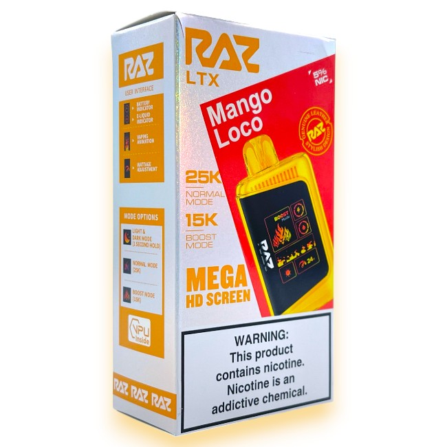 RAZ LTX MANGO LOCO 25000 PUFFS