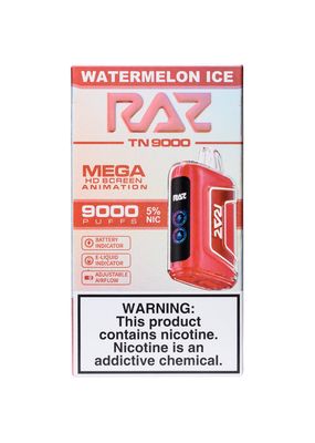 RAZ TN WATERMELON ICE 9000 PUFFS