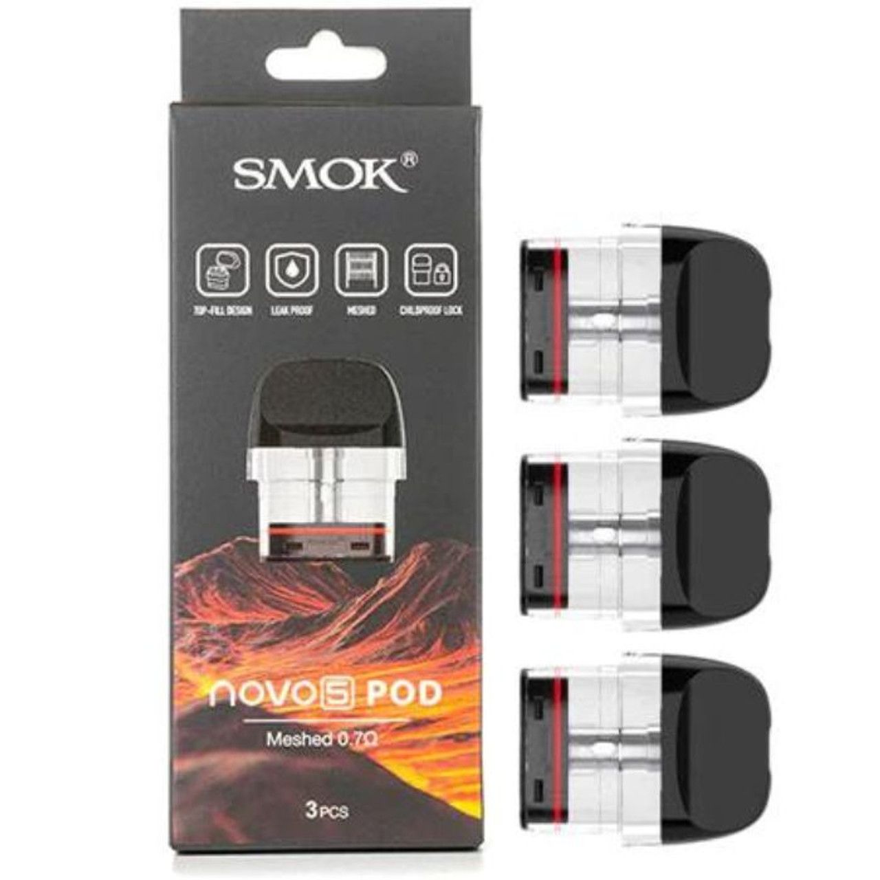 SMOK NOVO 5 REPLACEMENT POD CARTRIDGE - 3PK