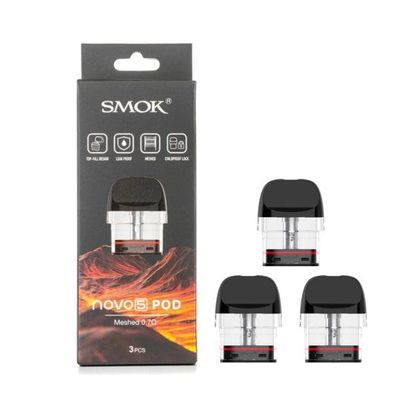 SMOK NOVO 5 REPLACEMENT POD CARTRIDGE - 3PK