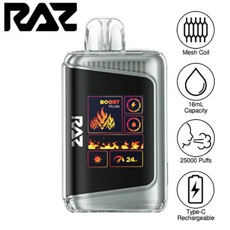RAZ LTX MEGA CLEAR 25000 PUFFS