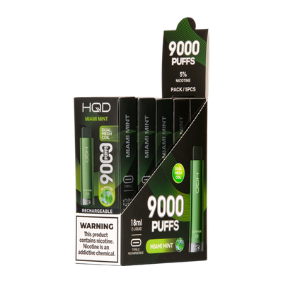 HQD CUVIE PLUS 2.0 MIAMI MINT 9000 PUFFS