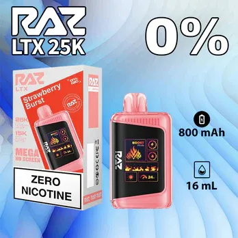 RAZ LTX ZERO STRAWBERRY BURST 25000 PUFFS