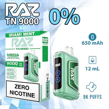 RAZ TN ZERO MIAMI MINT 9000 PUFFS